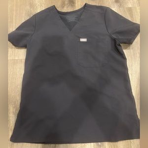 Pewter Caterina, one pocket scrub top figs s